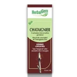 HERBALGEM Macerado Glicerinado de Brotes de Castaño 50 ml - Complemento para la Circulación Venosa