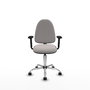 PIQUERAS Y CRESPO Silla de oficina Aýna Blanca con Brazos 2D