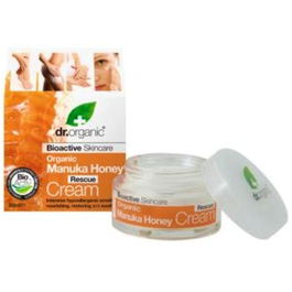 DR. ORGANIC Crema Rescate Miel de Manuka 50Ml - Hidratante y Reparadora para Piel Seca y Sensible