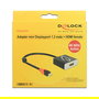 DeLOCK Adapterkabel 62735 Mini DisplayPort 1.2 (Macho) a HDMI 2.0 (Hembra) Activo 4K 60Hz, 0.2 m, Negro