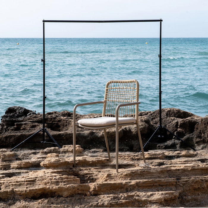 Silla Aluminio Exterior 58 X 62 X 85 cm (Set de 2)
