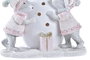 DKD Home Decor Figura de Resina con LED Rosa