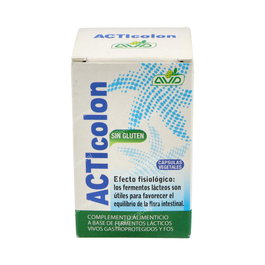 AVD REFORM Acticolon 30Cap. Suplemento Dietético con Cultivos Lácticos Vivos Gastroprotectores para el Equilibrio de la Microflora del Colon