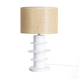 Lámpara Mesa Resina Iluminación 33 X 33 X 55 cm