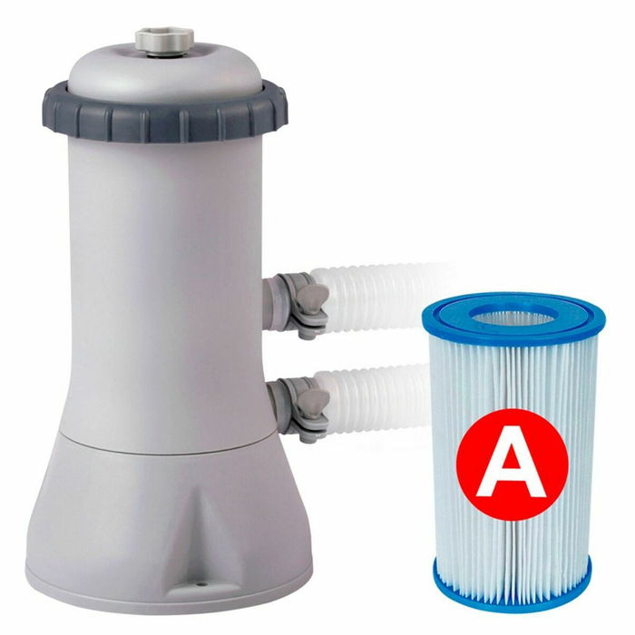 Piscina Desmontable Intex Prism Frame 488 x 244 x 107 cm 10.874 l Gris