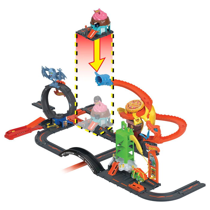 Hot Wheels Set City Lets Race Heladería HTN77 Mattel Juguete +4 Años