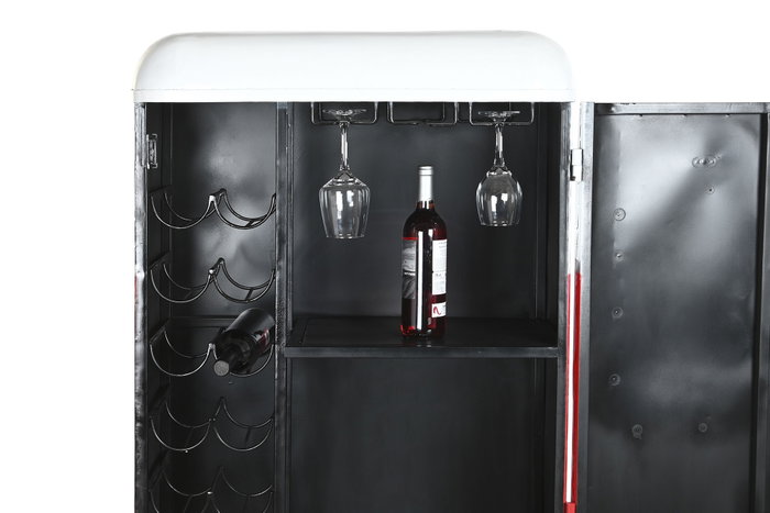 DKD Home Decor Botellero Vintage Rojo Blanco 44 x 151 x 70 cm DKD Home Decor Botellero Vintage Rojo Blanco 44 x 151 x 70 cm