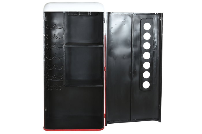 DKD Home Decor Botellero Vintage Rojo Blanco 44 x 151 x 70 cm DKD Home Decor Botellero Vintage Rojo Blanco 44 x 151 x 70 cm