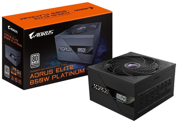 Gigabyte AORUS ELITE P850W 850W 80 PLUS Platinum ATX Modular Negra Gigabyte AORUS ELITE P850W 850W 80 PLUS Platinum ATX Modular Negra