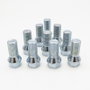 OMP Set de 10 Tornillos Cortos M14x1.25 Hex 17 L:23 mm Plata DIN 10.9 para Llantas y Separadores - Referencia OMPS09201402