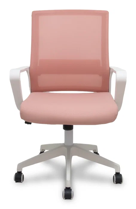 FORÖL Silla de oficina Ergo535 Rosa con mecanismo basculante y respaldo de malla