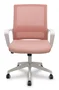 FORÖL Silla de oficina Ergo535 Rosa con mecanismo basculante y respaldo de malla