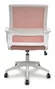 FORÖL Silla de oficina Ergo535 Rosa con mecanismo basculante y respaldo de malla