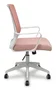 FORÖL Silla de oficina Ergo535 Rosa con mecanismo basculante y respaldo de malla