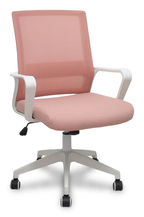 FORÖL Silla de oficina Ergo535 Rosa con mecanismo basculante y respaldo de malla