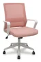FORÖL Silla de oficina Ergo535 Rosa con mecanismo basculante y respaldo de malla