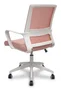 FORÖL Silla de oficina Ergo535 Rosa con mecanismo basculante y respaldo de malla