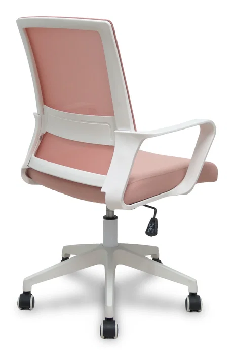 FORÖL Silla de oficina Ergo535 Rosa con mecanismo basculante y respaldo de malla