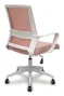 FORÖL Silla de oficina Ergo535 Rosa con mecanismo basculante y respaldo de malla