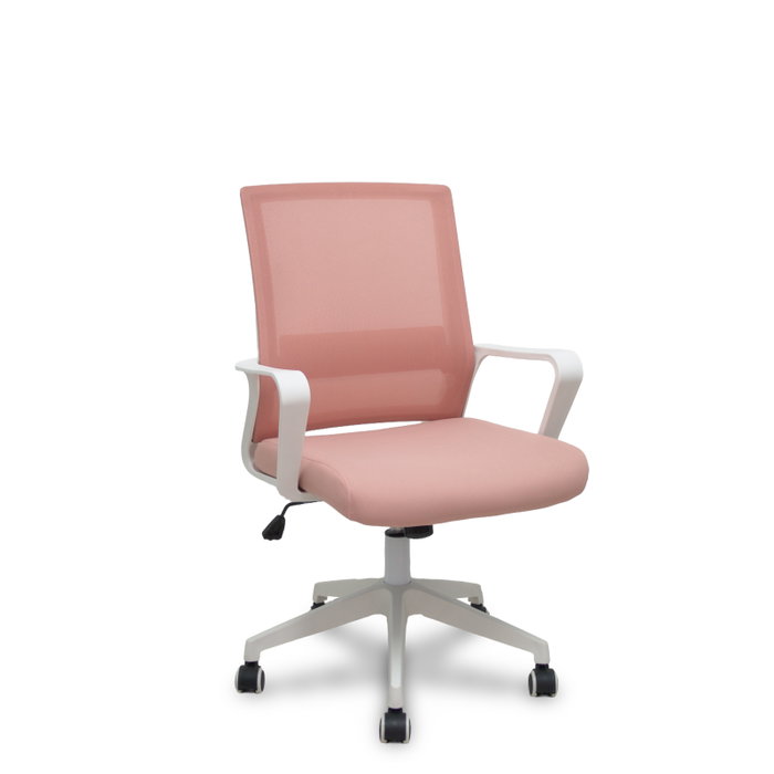 FORÖL Silla Ergo535 Blanca con Respaldo y Asiento Rosa FORÖL Silla Ergo535 Blanca con Respaldo y Asiento Rosa