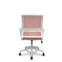 FORÖL Silla Ergo535 Blanca con Respaldo y Asiento Rosa