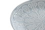 DKD Home Decor Set de 4 Platos de Gres Mandala 24 Azul