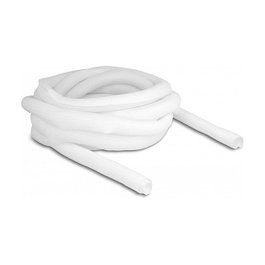 DeLOCK Funda trenzada de cierre automático 5 m x 25 mm blanco