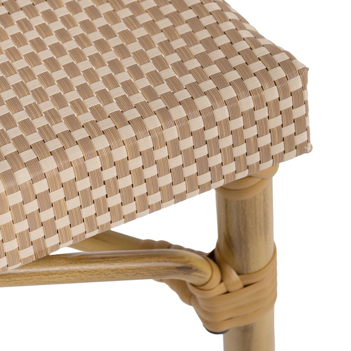 Silla Beige Aluminio-Textileno Exterior 50 X 54 X 85 cm (Set de 2)