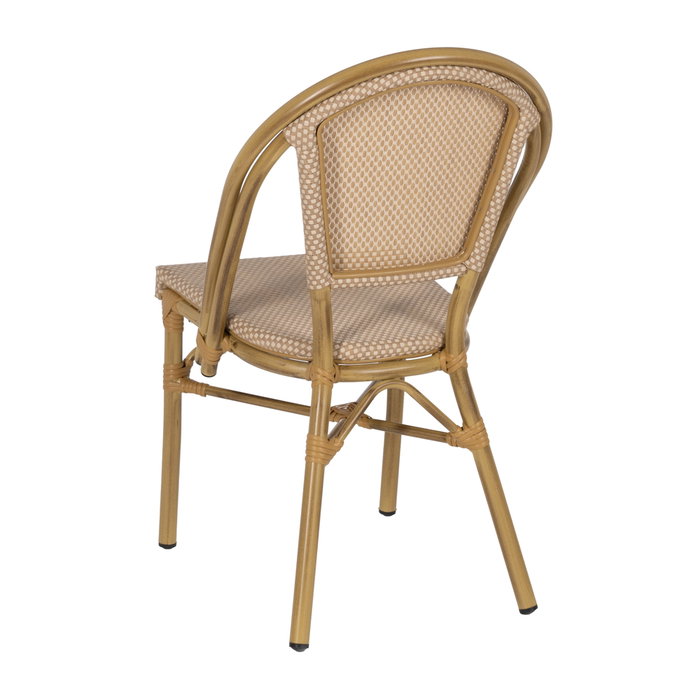 Silla Beige Aluminio-Textileno Exterior 50 X 54 X 85 cm (Set de 2)