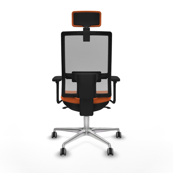 PIQUERAS Y CRESPO Silla de oficina Horna con mecanismo Sincro, Naranja y Gris PIQUERAS Y CRESPO Silla de oficina Horna con mecanismo Sincro, Naranja y Gris