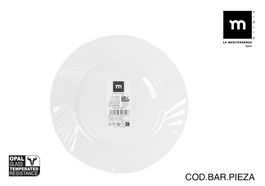 La Mediterranea Plato Postre 20.5 cm Opal Everett (48 Unidades)