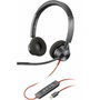 Poly Blackwire 3320 Certificados para Microsoft Teams USB-C con adaptador USB-A/C Negro
