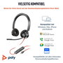 Poly Blackwire 3320 Auriculares Estéreo Microsoft Teams USB-C + Adaptador USB-C/A