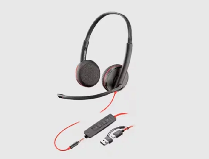 Poly Blackwire 3320 Certificados para Microsoft Teams USB-C con adaptador USB-A/C Negro Poly Blackwire 3320 Certificados para Microsoft Teams USB-C con adaptador USB-A/C Negro