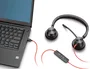 Poly Blackwire 3320 Certificados para Microsoft Teams USB-C con adaptador USB-A/C Negro