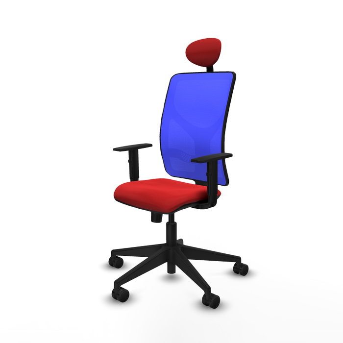 PIQUERAS Y CRESPO Silla de oficina Motilla con mecanismo Sincro, Rojo y Azul PIQUERAS Y CRESPO Silla de oficina Motilla con mecanismo Sincro, Rojo y Azul
