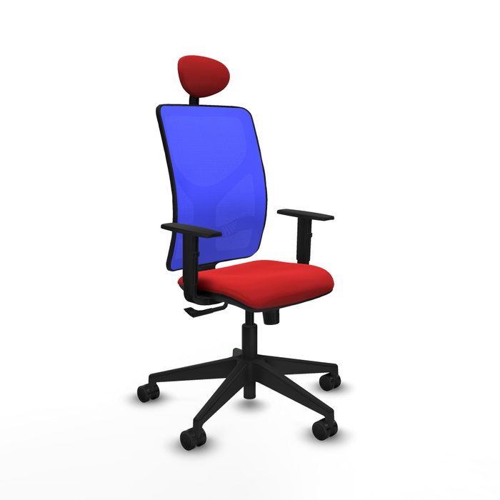 PIQUERAS Y CRESPO Silla de oficina Motilla con mecanismo Sincro, Rojo y Azul PIQUERAS Y CRESPO Silla de oficina Motilla con mecanismo Sincro, Rojo y Azul