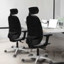 PIQUERAS Y CRESPO Silla de oficina Cilanco con mecanismo Sincro, Morado y Negro