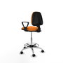 PIQUERAS Y CRESPO Taburete Isso CP similpiel naranja