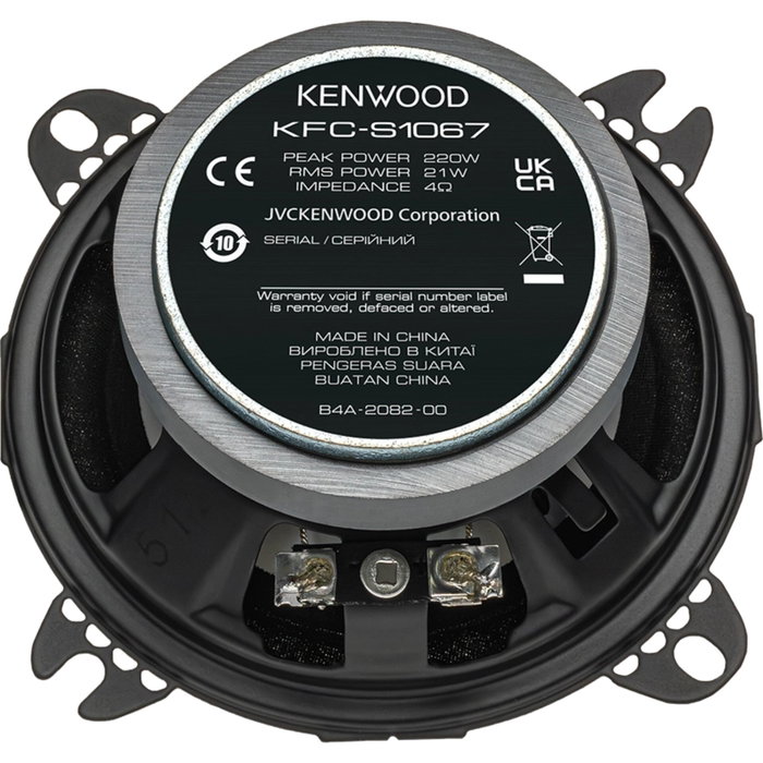 Kenwood KFC-S1067 Altavoces Coaxiales de 2 vías
