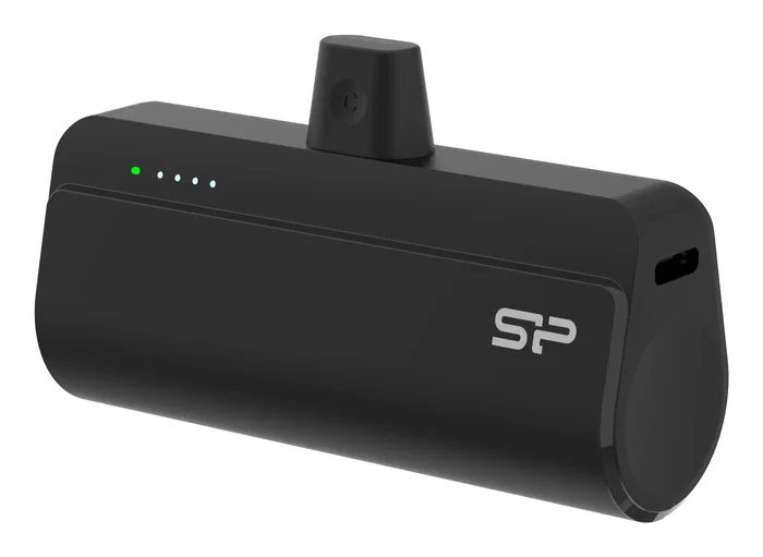 Silicon Power QD50 Power Bank 5000mAh Carga Rápida 20W PD, Inalámbrico, USB-C, Negro, Blanco