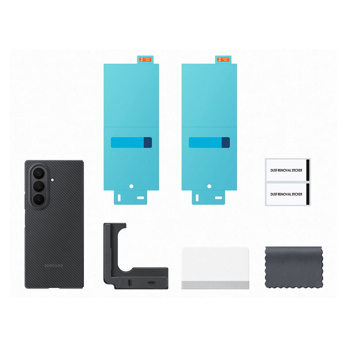 Samsung EF-XF966SBEGWW Funda de Silicona Carbon Shield para Galaxy Fold7 Negra