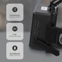 GSC Evolution Linterna LED de cabeza con zoom recargable USB 60W + 1,2W