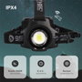 GSC Evolution Linterna LED de cabeza con zoom recargable USB 60W + 1,2W