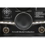 DKD Home Decor Set de 3 Relojes de Pared de Metal Diseño Avión Plateado