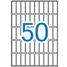Apli Etiquetas Adhesivas 13x40 mm Blanco Cantos Romos A5 Pack 750 (15H) para Impresoras o Escritura Manual