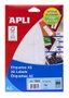 Apli Etiquetas Adhesivas 13x40mm Cantos Romos A5 Blanco