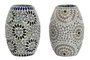 DKD Home Decor Lámpara Sobremesa Indio Multicolor 14 x 19 x 14 cm (4 Unidades)