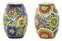 DKD Home Decor Lámpara Sobremesa Indio Multicolor 14 x 19 x 14 cm (4 Unidades)