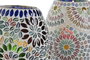 DKD Home Decor Lámpara Sobremesa Indio Multicolor 14 x 19 x 14 cm (4 Unidades)